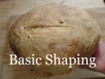 hand shaped sourdough loaf